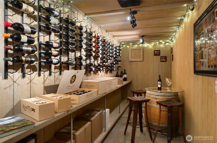 Wine room. Wine room.