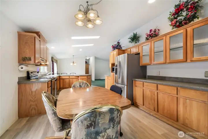 Kitchen eating nook for informal dining