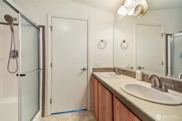 Primary includes Shower