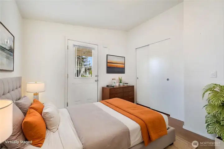 Virtually staged Third Bedroom