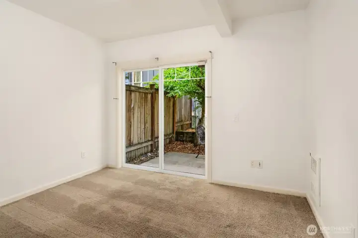 Lower-level bedroom 3, office/flex room.