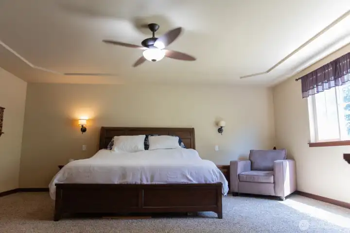 Primary Bedroom with double walk in closets