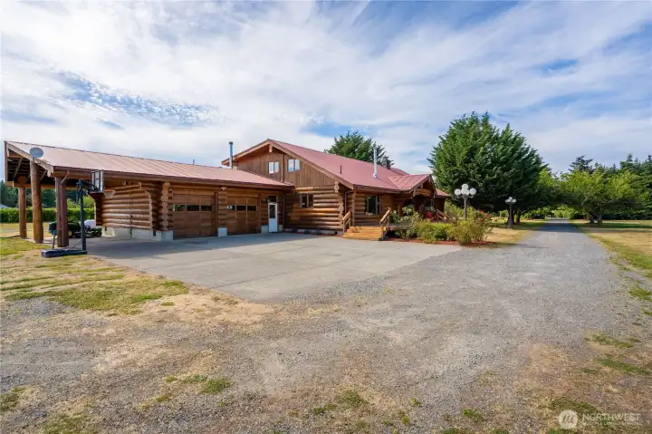 There is plenty of space for multiple vehicles, an RV and even a tractor. There's room to store everything you need for your hobby farm or outdoor recreation in the covered carport area