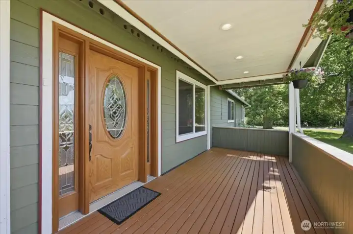 Welcoming Covered Front Porch