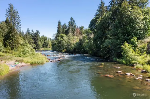 Nisqually river slow moving area
