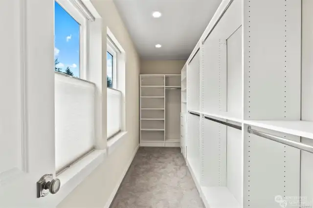 Primary walk-in closet