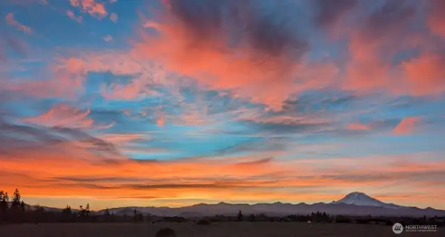 Magical sunset backdrop!