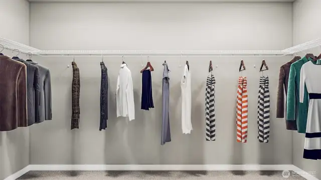 Primary closet (Facade, Ext Colors, Interior Photos & Floor Plans for illustrative purposes only. Actual Facade, Ext Colors, Interiors & Floor Plans may differ.)