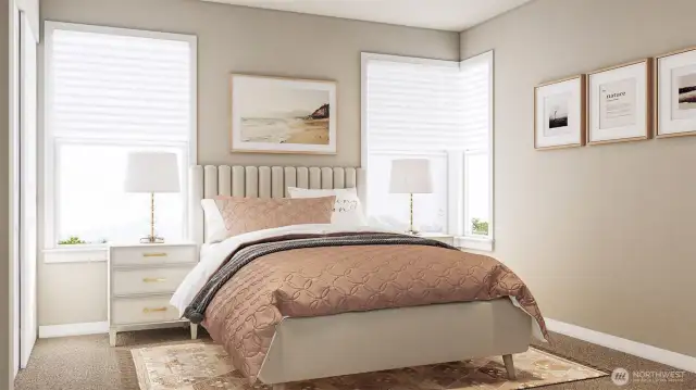 Guest bedroom (Facade, Ext Colors, Interior Photos & Floor Plans for illustrative purposes only. Actual Facade, Ext Colors, Interiors & Floor Plans may differ.)