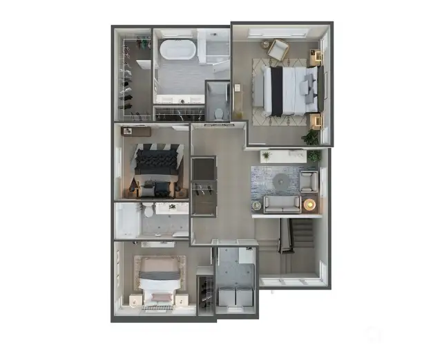 Upper level (Facade, Ext Colors, Interior Photos & Floor Plans for illustrative purposes only. Actual Facade, Ext Colors, Interiors & Floor Plans may differ.)
