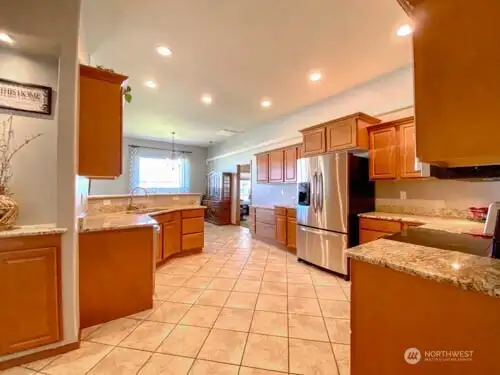 Kitchen off the main entrance