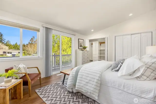 Primary suite with private balcony