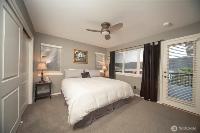Second primary suite which also features a private deck