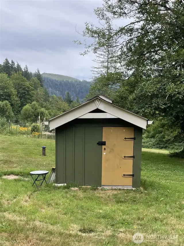 Freshly Painted Well House