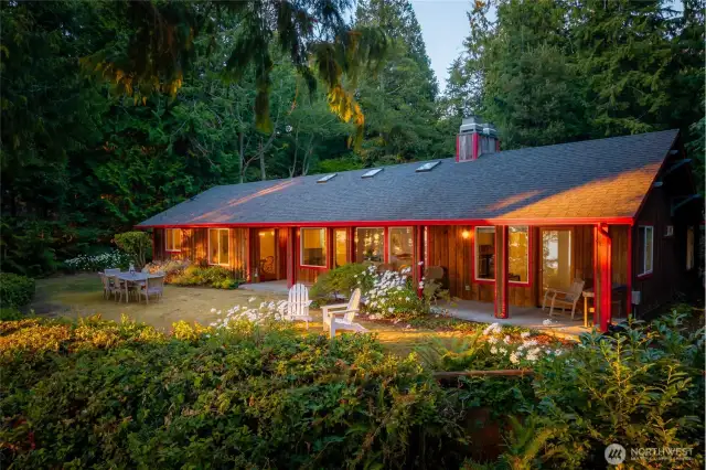 Enjoy gorgeous sunsets from your private backyard with trail that provides beach access.