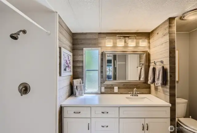 Remodeled primary bathroom