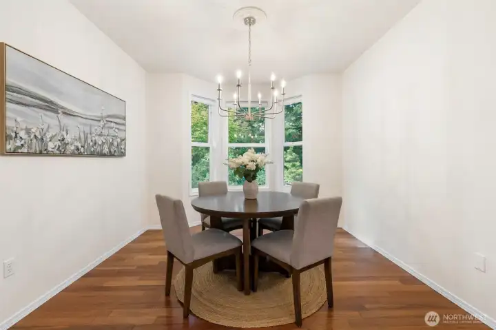 Breakfast nook off the kitchen