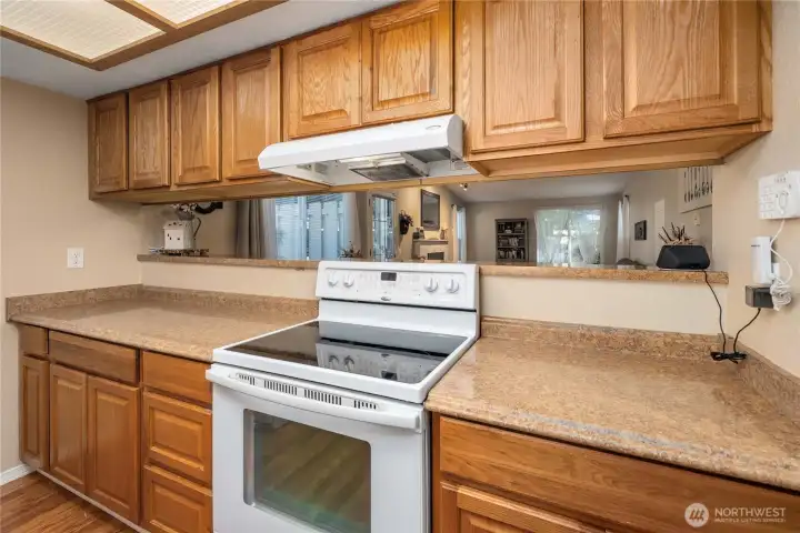 Light and bright with thoughtful layout and visibility to the living space