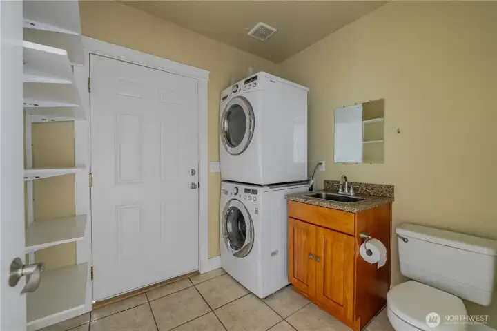 Unit A .5 bath with landry