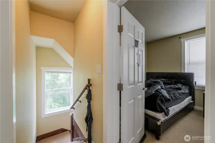 Unit B top of the stairs