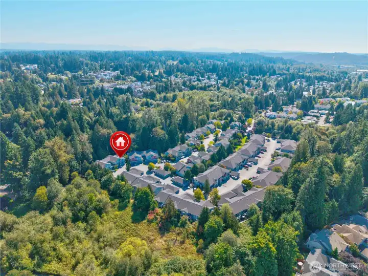 Tucked away in the back of the neighborhood, this home has privacy and views of the lush landscape.