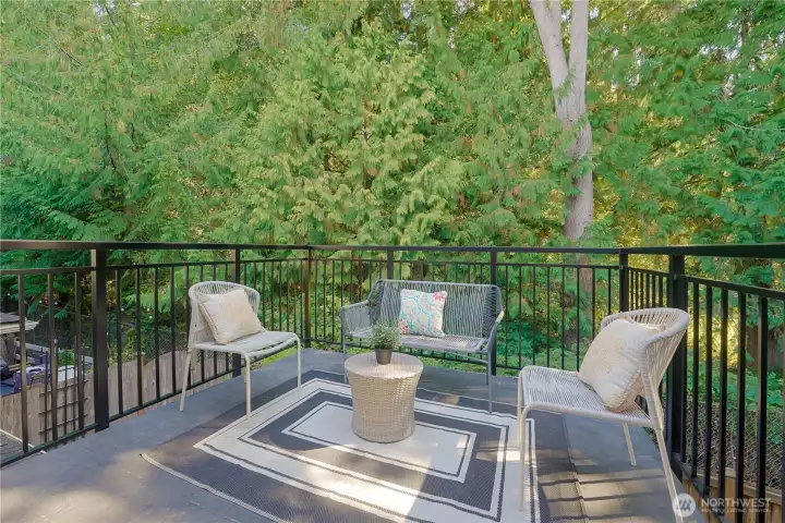 Deck off of the primary suite.