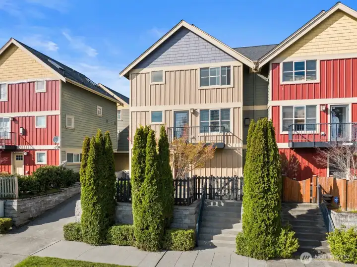 An enclave of 8 townhomes