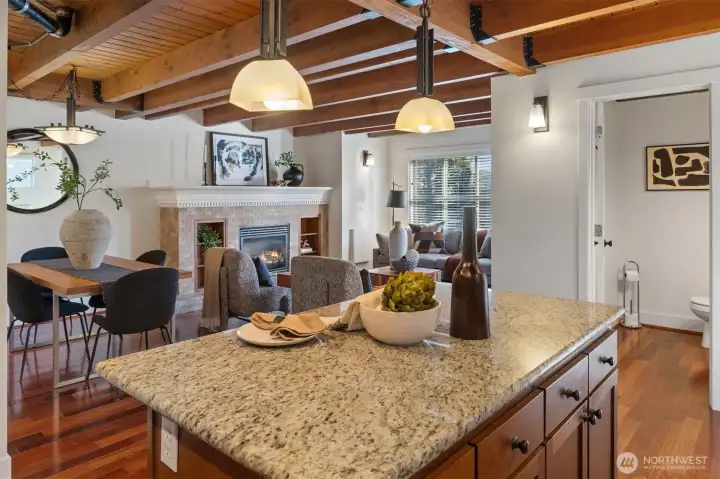 Open concept great room design