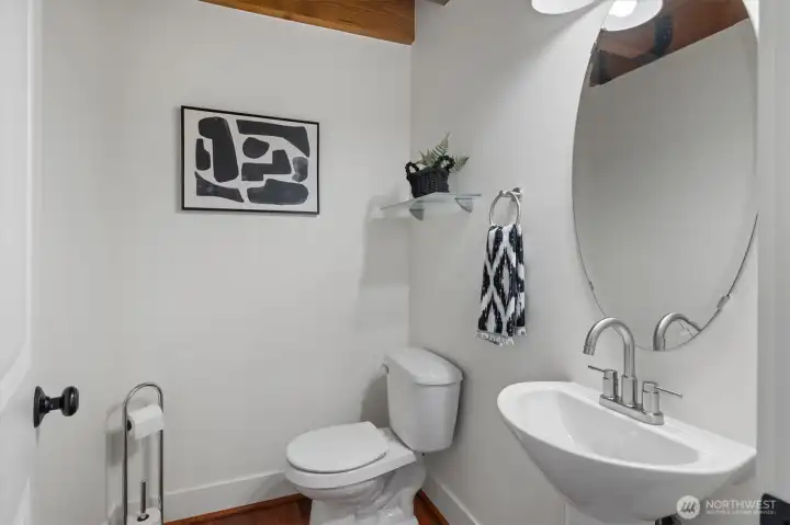 Convenient powder room on the 2nd level - perfect for guests