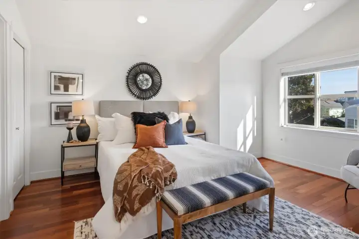 Primary bedroom suite on the 3rd floor