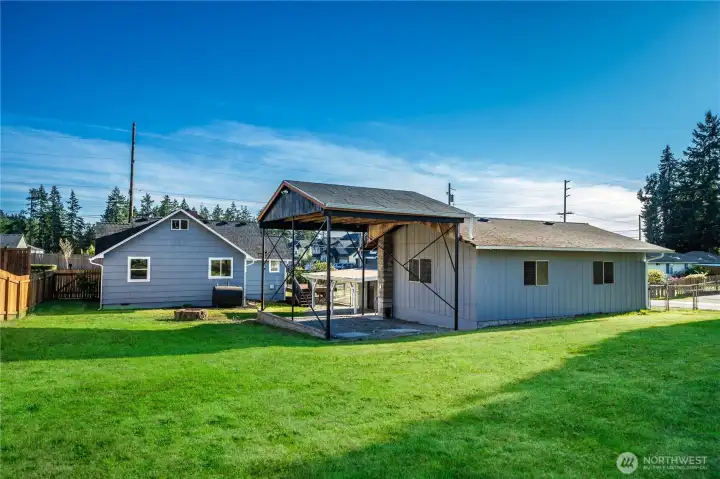 Shop with RV carport