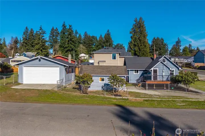 Shop and a single car garage