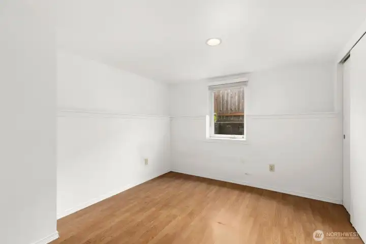 The lower level bedroom