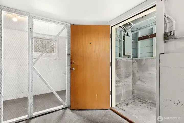 private entrance to lower level unit