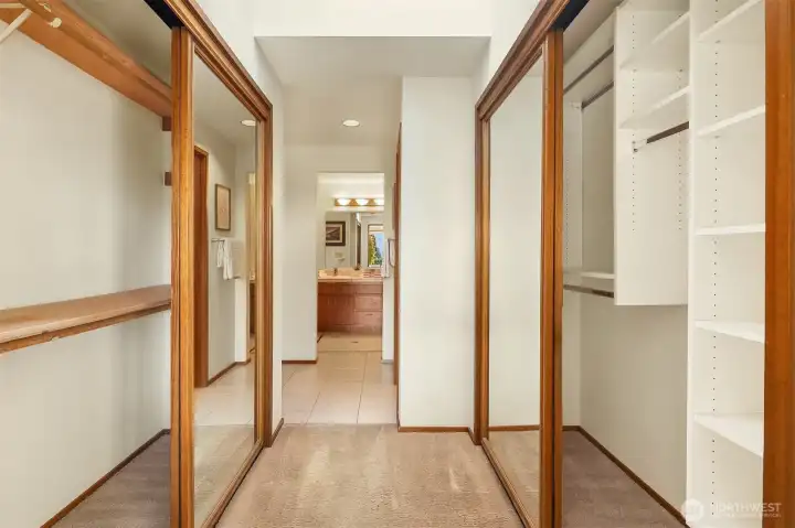 Dual closets