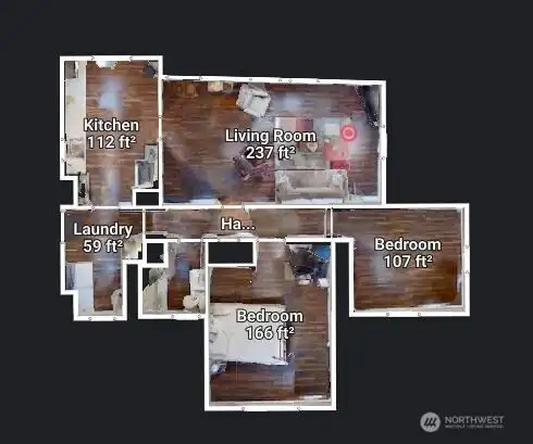 All the measurements are there on the matterport tour