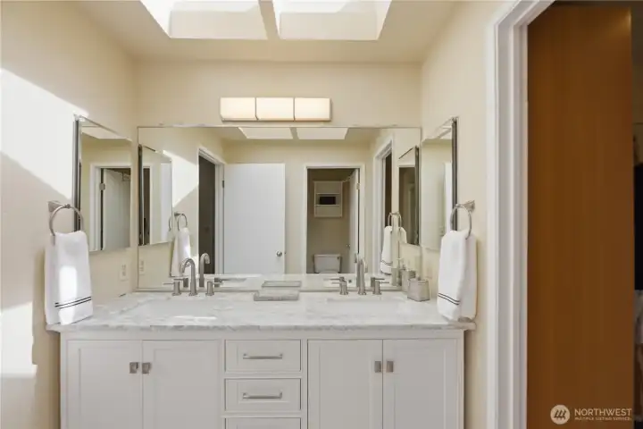 No fighting over sink space.