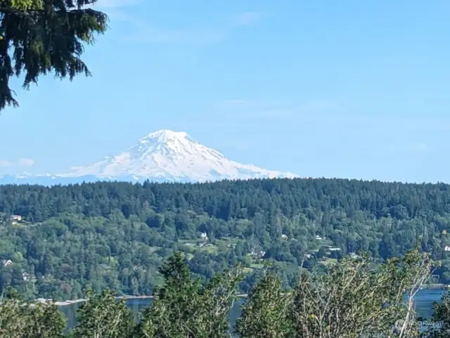 Photo of Mount Rainier taken by the seller from the deck in June 2024. Glorious!