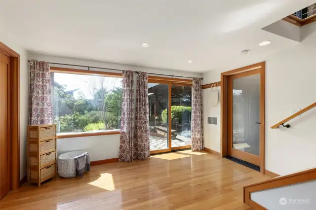 Laundry area with additional space, also entrance into the 1 car garage