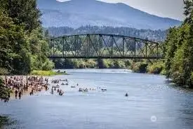 Enjoy numerous outdoor activities in Carnation. This is the Snqouamie River at Tolt Macdonald Park.