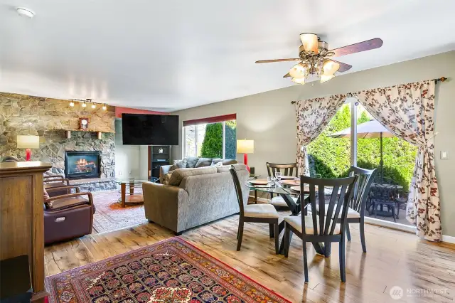 Dining Area & Family Room
