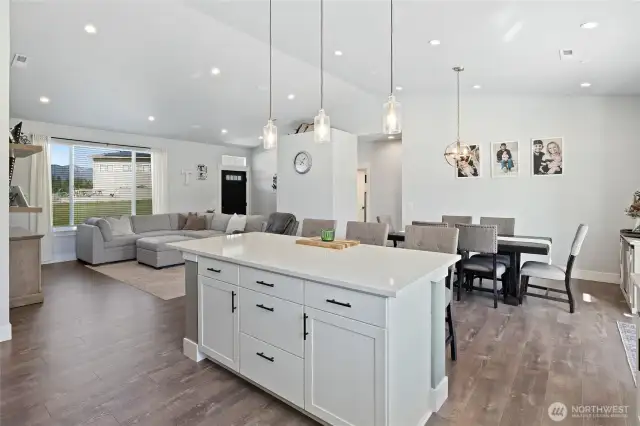Functional open floor plan.