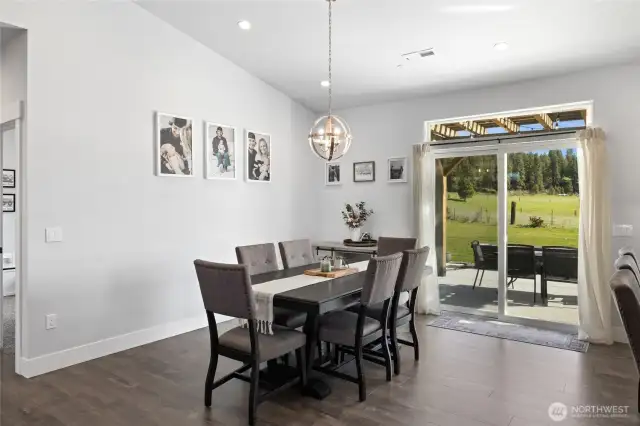 Dinning area with patio access.