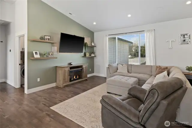 Large windows allowing natural light to come in