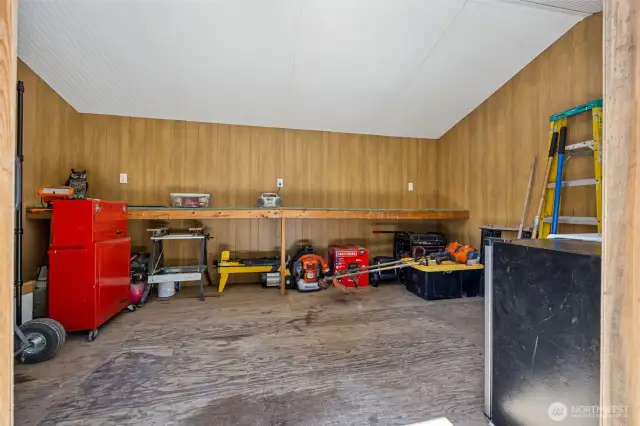 Outdoor workshop just to the left of the 2nd Home. This room could also be a multi-purpose room.