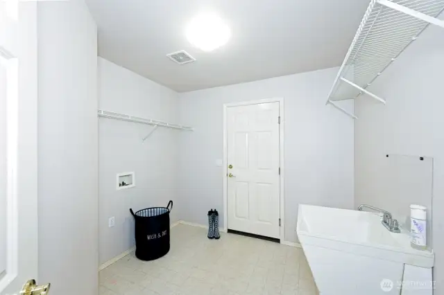Laundry room / mudroom on the main floor.