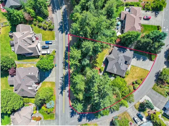 Approximate property lines.