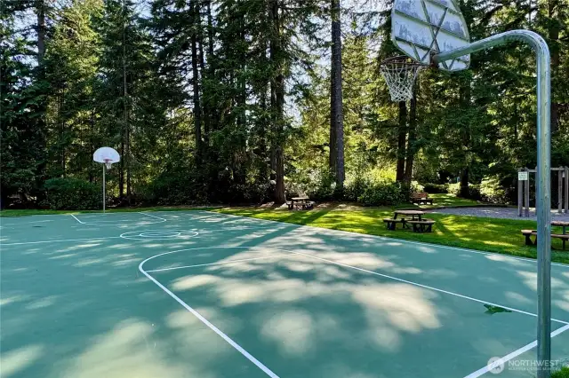 Basketball court.