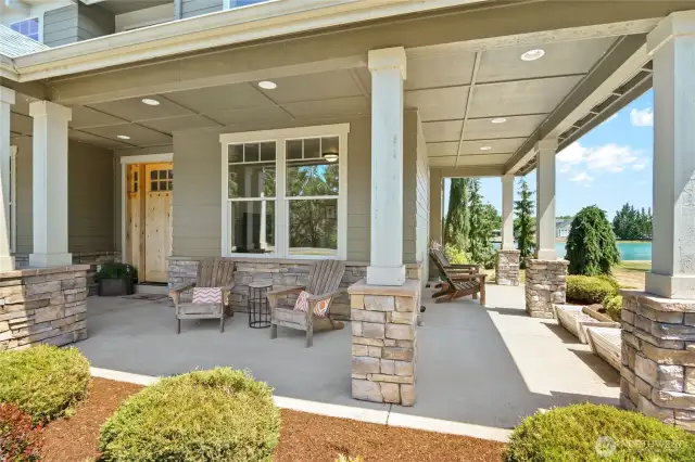 Covered front patio