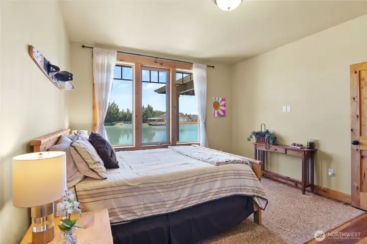 bedroom main floor - lake view